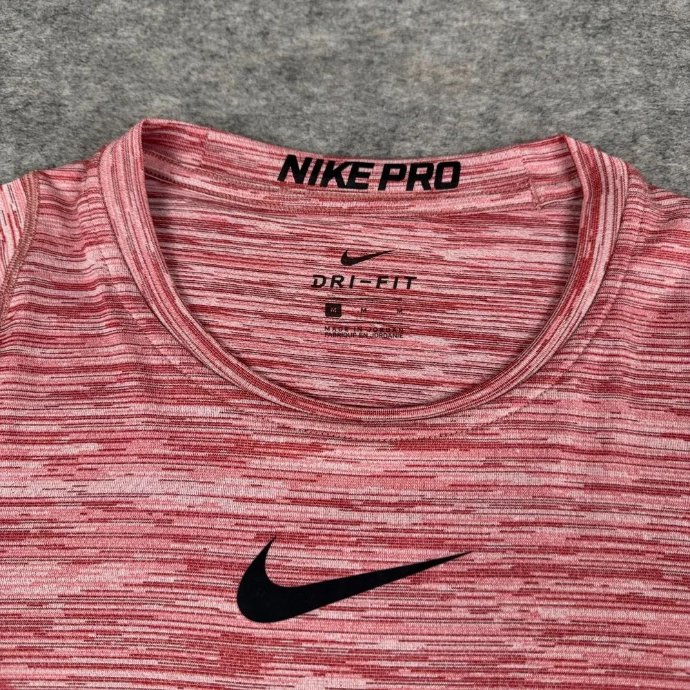 Nike Pro Dri Fit T-Shirt Tee Red Mens Medium M
